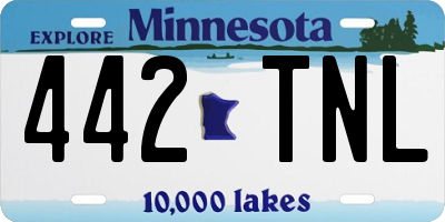 MN license plate 442TNL