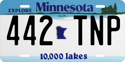 MN license plate 442TNP