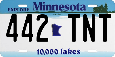 MN license plate 442TNT