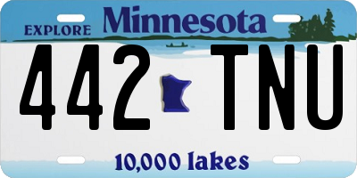 MN license plate 442TNU