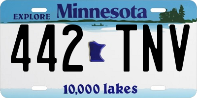 MN license plate 442TNV