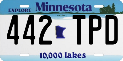 MN license plate 442TPD