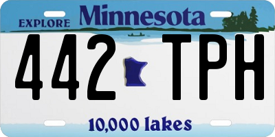 MN license plate 442TPH