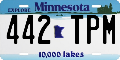 MN license plate 442TPM