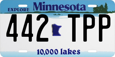 MN license plate 442TPP