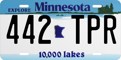 MN license plate 442TPR
