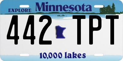 MN license plate 442TPT