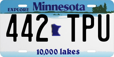 MN license plate 442TPU