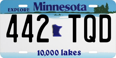 MN license plate 442TQD