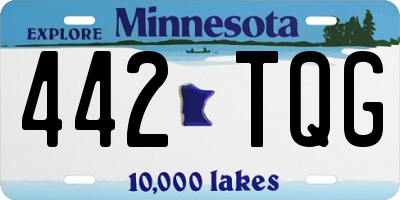 MN license plate 442TQG
