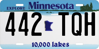 MN license plate 442TQH