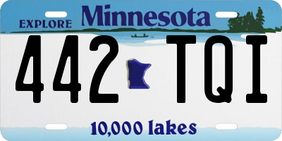 MN license plate 442TQI