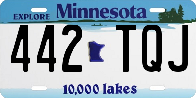 MN license plate 442TQJ