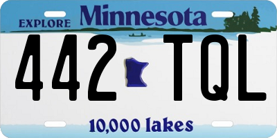 MN license plate 442TQL