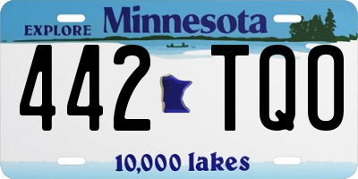 MN license plate 442TQO