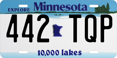 MN license plate 442TQP