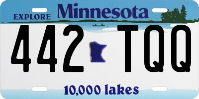 MN license plate 442TQQ