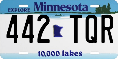 MN license plate 442TQR