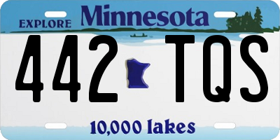 MN license plate 442TQS