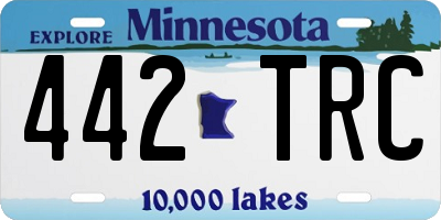 MN license plate 442TRC
