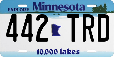 MN license plate 442TRD