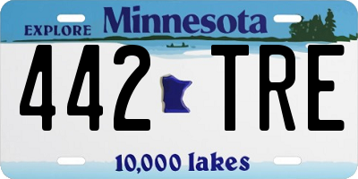MN license plate 442TRE