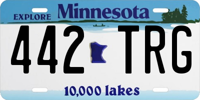 MN license plate 442TRG