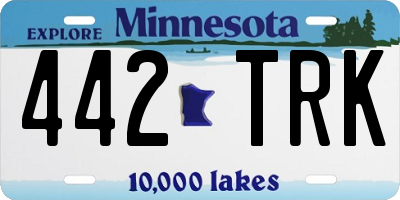 MN license plate 442TRK