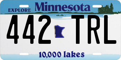 MN license plate 442TRL