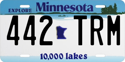 MN license plate 442TRM