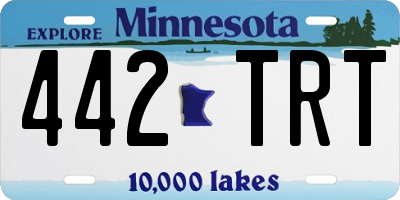 MN license plate 442TRT