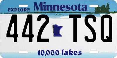 MN license plate 442TSQ
