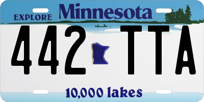 MN license plate 442TTA