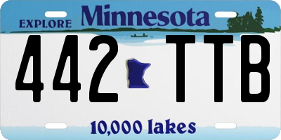 MN license plate 442TTB