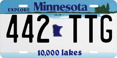 MN license plate 442TTG