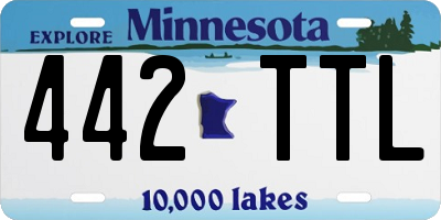 MN license plate 442TTL