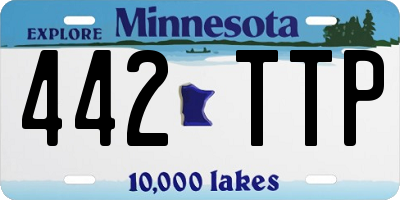 MN license plate 442TTP