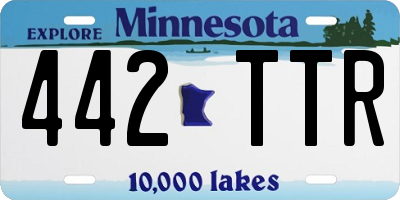 MN license plate 442TTR