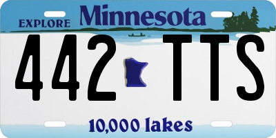 MN license plate 442TTS