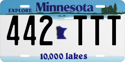 MN license plate 442TTT