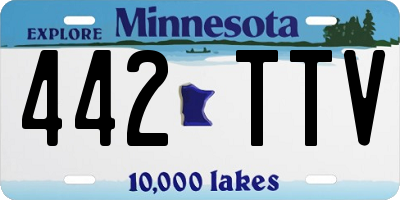 MN license plate 442TTV