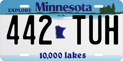 MN license plate 442TUH