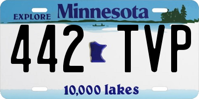 MN license plate 442TVP