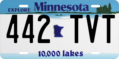 MN license plate 442TVT