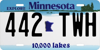 MN license plate 442TWH