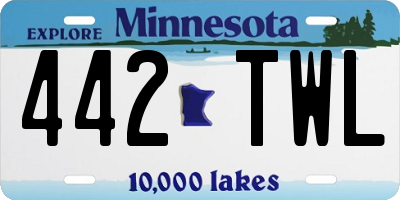 MN license plate 442TWL
