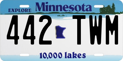 MN license plate 442TWM