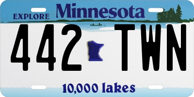 MN license plate 442TWN