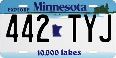 MN license plate 442TYJ