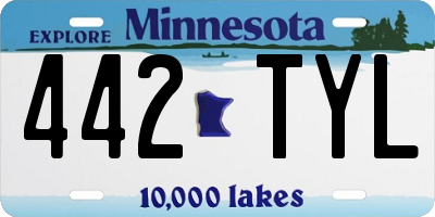 MN license plate 442TYL